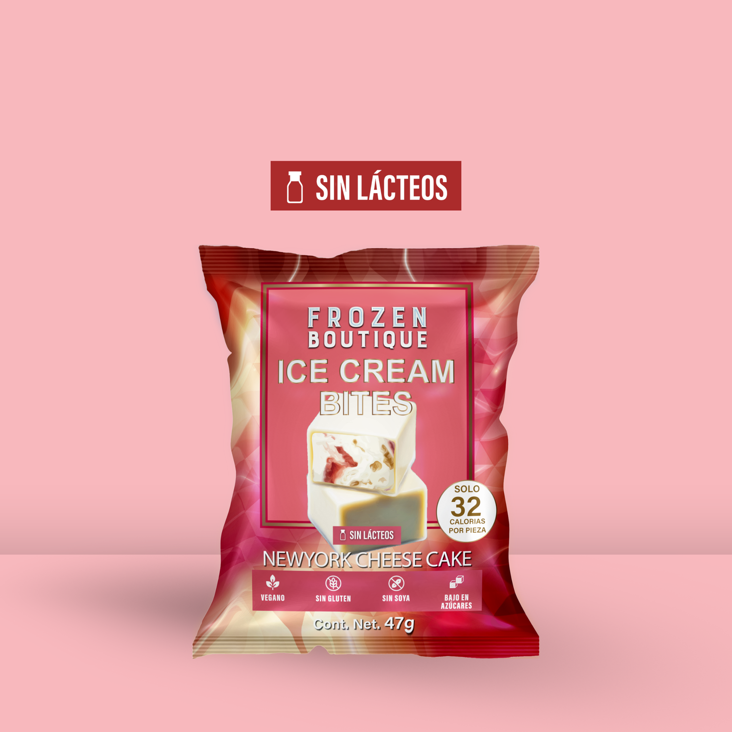 FROZEN BOUTIQUE  Ice Cream Bites Helado Sin Azúcar New York Cheesecake 47g - Frozen-Boutique