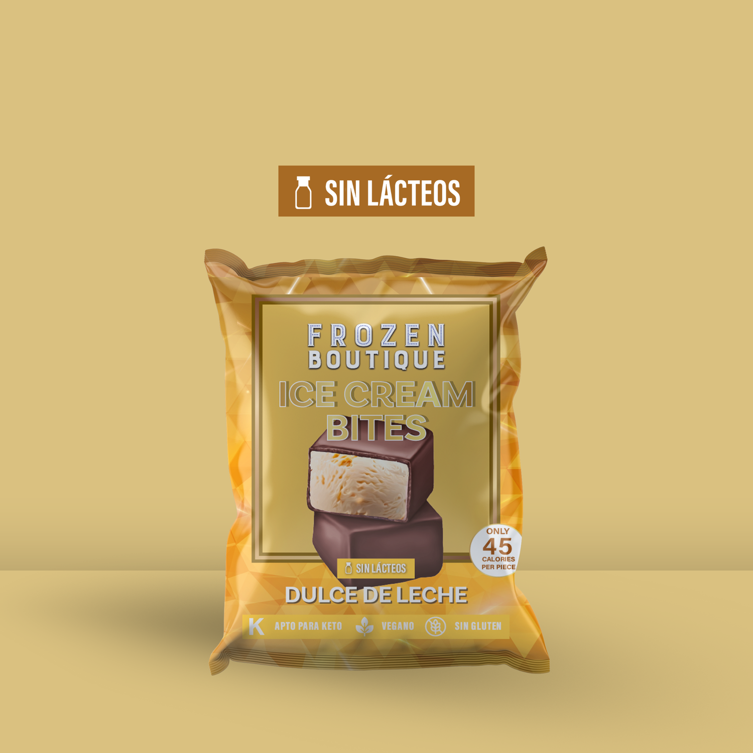 FROZEN BOUTIQUE  Ice Cream Bites Helado Sin Azúcar Salted Caramel 47g - Frozen-Boutique