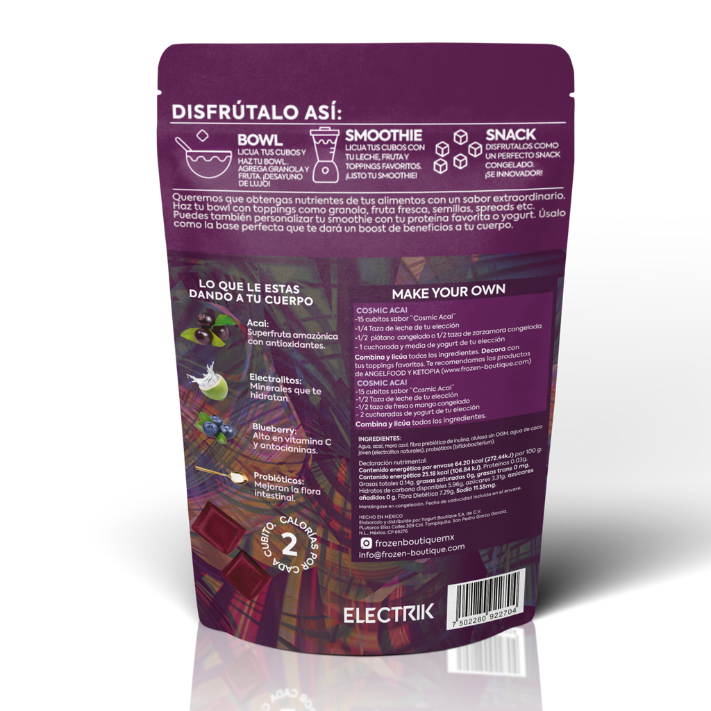 ELECTRIK Smoothie cubes Cosmic Acai 255g - Frozen-Boutique