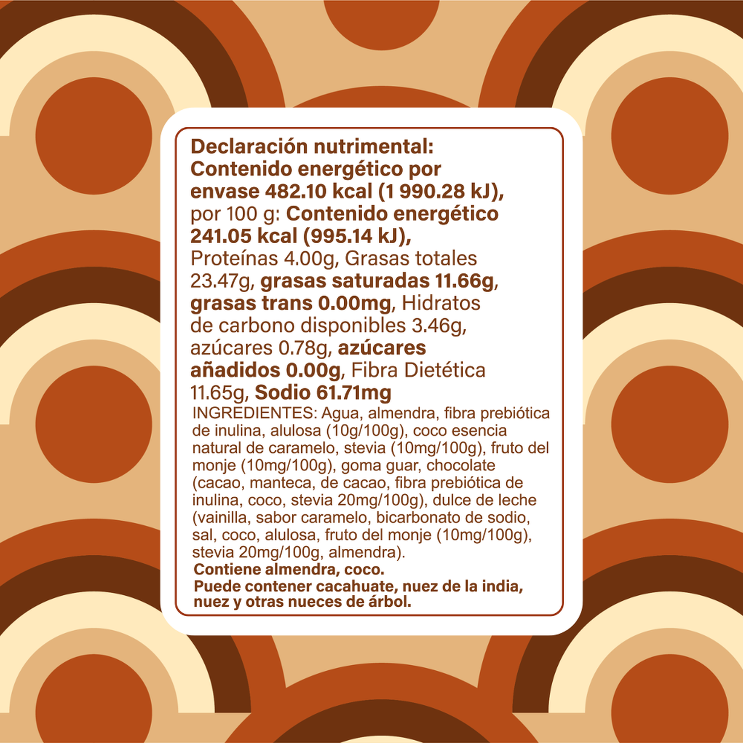 KETOPIA  Bombs de Helado Sin Azúcar Keto Dulce De Leche  195g - Frozen-Boutique