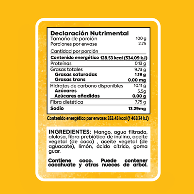 Frozen Boutique Paletas Aciditas Mango Caja 5 Pack 275 g